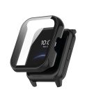 For OPPO Realme Watch 2 Pro Integrated PC+ Toughened Film Case(Black)