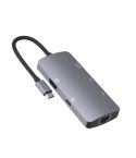 UC910 6-in-1 Type-C to HD+PD3.0+RJ45+USB3.0+USB2.0 x 2 Hub Adapter