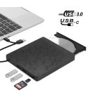 Multi-Functional External DVD Drive USB3.0 CD DVD +/-RW Burner with SD Slot