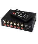 4 In 2 Out / 2 In 4 Out RCA Audio Signal Selector Switch Device with Remote Control