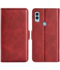 For Kyocera Android One S9 Dual-side Magnetic Buckle Leather Phone Case(Red)