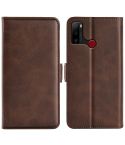 For Ulefone note 10 Dual-side Magnetic Buckle Leather Phone Case(Brown)
