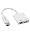 ENKAY ENK-AT106 USB-C / Type-C to 3.5mm Audio + Type-C Headphone & Charging Adapter Data Cable