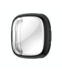 For Fitbit Versa 4 Shockproof TPU Protective Watch Case(Black)