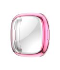 For Fitbit Versa 4 Shockproof TPU Protective Watch Case(Rose Gold)