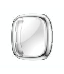For Fitbit Versa 4 Shockproof TPU Protective Watch Case(Silver)