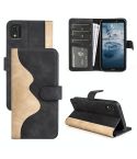 For Nokia C2 2nd Edition Stitching Horizontal Flip Leather Phone Case(Black)