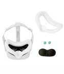 JD-391215 Suitable for Oculus Quest2 Generation VR Eye Mask Silicone Cover + Lens Cover Set(white)