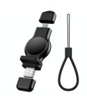 A05 2 in 1 Type C / USB-C to USB-A Magnetic Quick Wireless Charger for Apple Watch