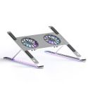BONERUY P11F Adjustable Laptop Stand Cooling Holder with Double Fans