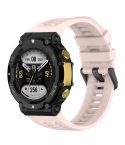 For Amazfit T-Rex 2 Silicone Leisure Watch Band(Sand Pink)