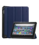 For Amazon Fire 7 12th 2022 ENKAY Smart Leather Tablet Case(Dark Blue)