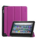 For Amazon Fire 7 12th 2022 ENKAY Smart Leather Tablet Case(Purple)