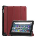 For Amazon Fire 7 12th 2022 ENKAY Smart Leather Tablet Case(Rose)