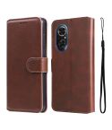 For Honor 50 SE / Huawei Nova 9 SE JUNSUNMAY Calf Texture Leather Phone Case(Brown)