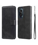 For Honor 50 SE / Huawei Nova 9 SE JUNSUNMAY Calf Texture Leather Phone Case(Black)
