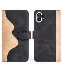For Nothing Phone 1 Stitching Horizontal Flip Leather Phone Case(Black)
