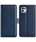 For Tone E22 Dual-side Magnetic Buckle Horizontal Flip Leather Phone Case(Dark Blue)