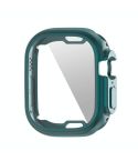 ENKAY Electroplated Soft TPU Case with Screen Film For Apple Watch Ultra / Ultra 2 49mm(Cyan)