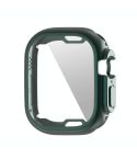 ENKAY Electroplated Soft TPU Case with Screen Film For Apple Watch Ultra / Ultra 2 49mm(Deep Green)