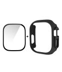 For Apple Watch Ultra / Ultra 2 49mm ENKAY 2 in 1 PC Case + Full Coverage 9H Tempered Glass Film(Black)
