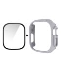 For Apple Watch Ultra / Ultra 2 49mm ENKAY 2 in 1 PC Case + Full Coverage 9H Tempered Glass Film(Grey)
