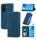 For Huawei Enjoy 50 Retro Skin Feel Magnetic Leather Phone Case(Blue)