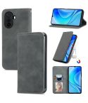 For Huawei Enjoy 50 Retro Skin Feel Magnetic Leather Phone Case(Gray)