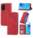 For Huawei Enjoy 50 Retro Skin Feel Magnetic Leather Phone Case(Red)