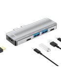 ENKAY Hat-Prince 5 in 2 Hub Type-C to 4K HDMI / USB 3.0 Docking Station Adapter