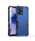 For Realme C35 Non-slip Shockproof Armor Phone Case(Blue)