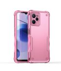 For Realme C35 Non-slip Shockproof Armor Phone Case(Pink)