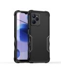 For Realme C35 Non-slip Shockproof Armor Phone Case(Black)