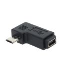 90 Degree Mini USB Female to Micro USB Male Adapter