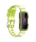 For Fitbit Inspire 3 TPU Integrated Watch Band(Transparent Yellow)