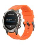 For Amazfit Falcon 22mm Quick-Release Solid Color Silicone Watch Band(Orange)