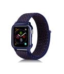 Simple Fashion Nylon Watch Band with Frame for Apple Watch Series 5 & 4 40mm(Indigo)