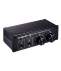 2 In and 2 Out Switcher Volume Controller, RCA signal switches to XLR balanced signal and no need for power supply. It provides RCA and XLR interfaces, independent L/R channel volume adjustment, which is suitable for devices with volume adjustment need