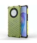 For Honor X9A Shockproof Honeycomb Phone Case(Green)