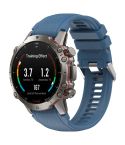 For Amazfit Falcon Dotted Steel Buckle Solid Color Silicone Watch Band(Blue)