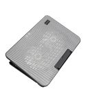 N99 USB Dual Fan Hollow Carved Design Heat Dissipation Laptop Cooling Pad(Gray)