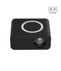 YT300 Home Multimedia Mini Remote Projector Support Mobile Phone(EU Plug Black)