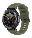 For Amazfit T-Rex Ultra Silicone Sports Watch Band(Dark Green)