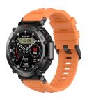 For Amazfit T-Rex Ultra Silicone Sports Watch Band(Orange)