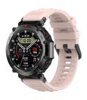 For Amazfit T-Rex Ultra Silicone Sports Watch Band(Pink)
