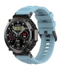 For Amazfit T-Rex Ultra Silicone Sports Watch Band(Light Blue)