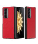 For Honor Magic V2 Litchi Leather All Inclusive Shockproof Phone Case(Red)