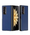 For Honor Magic V2 Litchi Leather All Inclusive Shockproof Phone Case(Blue)