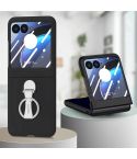 For Motorola  zara 40 Ultra Skin-Sensitive Integrated Ring Phone Case(Black)