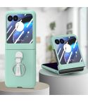 For Motorola  zara 40 Ultra Skin-Sensitive Integrated Ring Phone Case(Teal)